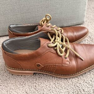 Classic Brown Leather Derby Shoes
